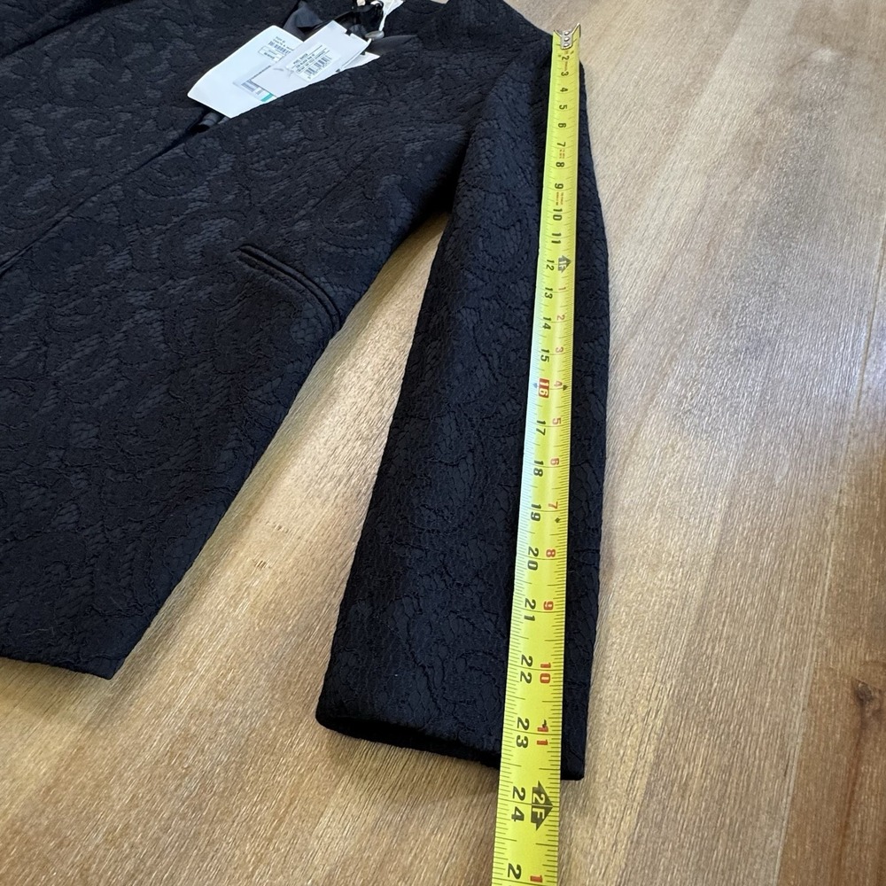 New Toy G Italy Black Lace Jacket Tailored Blazer Size 6‎ US $406 - Picture 7 of 16